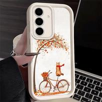 Phone Case for Samsung Galaxy A17 A16 A15 A14 A13 Pumpkin Happy Fall Autumn A56 A36 A26 A55 A35 A25 A54 A34 A24 A53 A33 A23 A07 Samsung A35 gray
