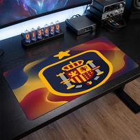 Spain football Crest Mouse Pad, Extended Non Slip Rubber Desk Mat for Gaming Office Laptop Fan Gift 30cmx60cm（11.8x23.6inch）