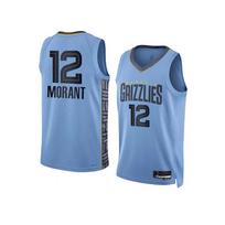 Grizzlies Ja Morant 12 Krepšinio Marškinėliai Suaugusiems Berniukams Sportinė Uniforma gray