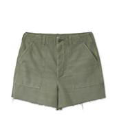 POLO RALPH LAUREN W Medvilniniai Utility šortai - Alyvuogių Dark Green/2 gray
