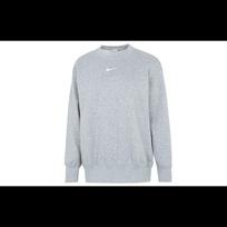 Nike W Nsw Phnk Flc 0S Crew Pullover Sweatshirt Gray DQ5734-063 M white