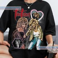Tina Turner Vintage Style Tee - Pop Bootleg T-Shirt and kids tshirt M gray