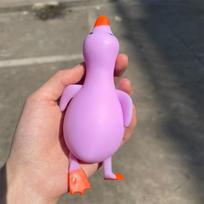 Stress Relief Toy Jumbo Squishy Duck Stress Ball Fidget Toy Desk Squeeze Toy Friends X-mas Gift pink