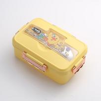Compartment Bento Lunch Box for Kids Girls Cartoon pattern Portable Students Bento Box with Fork Spoon Sandwich Snack Food Box geltona