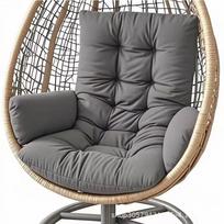 Cushion for Sofa, Swing, or Office Chair - Large Backrest for Comfort Brushed (Non-waterproof): 1.5kg karališkos mėlynos spalvos