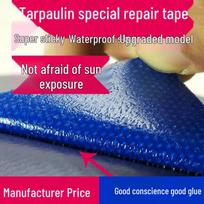 Atspari vandeniui, tvirta lipni juosta tentų ar drobės remontui Fiberglass Repair Tape; Green; 5cm x 5m red
