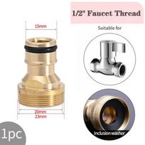 Water Faucet Coupler 1/2 To M16 M18 M20 M22 M24 M28 M32 Thread Connector Conversion Tap Adapter Fitting Bubbler Kitchen Bathroom Set beige