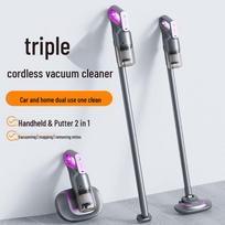 High-Power Wireless 3-in-1 Handheld Mite Vacuum Cleaner Anti-drop High-end Double Corrugated Box gray