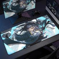 Zenless Zone Zero XXL pelės kilimėlis Didelis stalo klaviatūros kilimėlis PC kompiuterio žaidėjo guminiai žaidimų priedai Kawaii Hoshimi Miyabi pelės kilimėlis SBD300x800x2mm gray