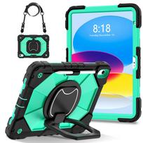 Planšetinio kompiuterio apsauginis dėklas, tinkantis iPad A16 11-ajai kartai ()/Ipad 10.9 10-oji () su kuprinės stoveliu, 12 spalvų iPad 10th 10.9-inch black