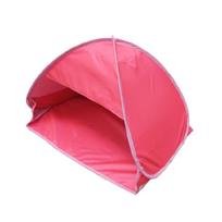 Ventilated Polyester Head Shelter Tent Ensures Privacy And Ease During Outdoor tasks M Size raudona