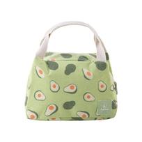 Portable Lunch Carry Bag Insulated Thermal Portable Picnics Bag Food Handbag For Picnics Hiking Work Or Daily Commutes beige