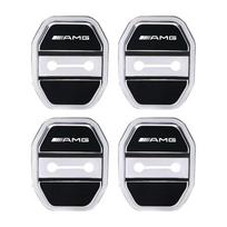 Car Silicone AMG Emblem Door Lock Cover Protection Stickers For Mercedes Benz AMG W203 W206 W220 W205 W211 W212 W201 W168 W169 NM7 white