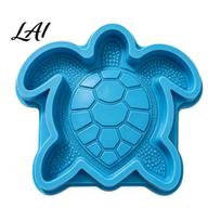 Garden Walkway Paver Ocean Themed Stepping Stone Silicone Mold for DIY Patio Path Decor Reusable Heavy Duty Concrete Form Animals Casting Mold, A blue