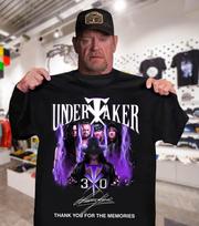 Retas Undertaker Signatūros 30 Metų Atminimo Imtynių Gerbėjo Vyriškas Marškinėlis Unisex Marškinėlis XXXL white