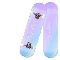 Adult Double Kicktail Cruiser Skateboard white