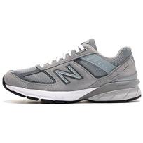 New Balance NB 990 V5 Vintage Leather Low top Running Shoes Women's Gray D Width W990GL5 37.5 gray