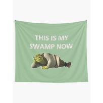 Shrek Wall Tapestry 75x100 juoda