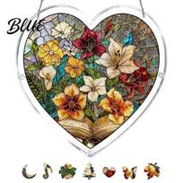 Puzzle Gift Idea Suncatcher Pendant Durable Acrylic Window Hanging A black