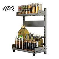 Multi Layer Spice Rack Carbon Steel Kitchen Rack 2/3 Tier Countertop Condiment Organization Holder Organizer Multi-Layer Seasoning Bottle XS pilka