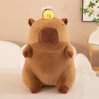 New pull line capybara bee plush doll cute doll net plush toy pull vibration cute gift 30cm/0.3kg brown
