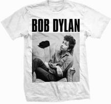 BOB DYLAN Sitting T SHIRT S-M-L-XL-2XL New Official Hi Fidelity Merchandise L gray