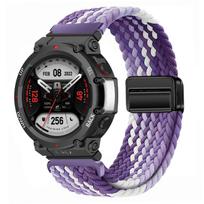Nertas solo kilpos dirželis Huami Amazfit T-Rex 3 laikrodžiui, nailoninis elastinis dirželis Huami Amazfit T-Rex 3 laikrodžiui For Amazfit T-Rex 3 gray
