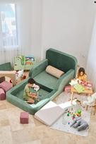 Vaikiška sofa Funbed Single, žalia