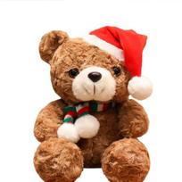 Christmas Cute Doll Birthday Gift Teddy Bear Cloth Doll Soothing Plush Toy Children's Doll 18cm ruda