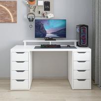 Rašomasis stalas Alen 150 cm, baltas
