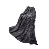 Eurofirany lovatiesė – pledas KFI-01, 200x220 cm, pilkas