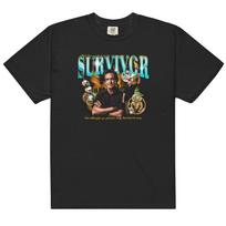 Survivorr jeff probst heartthrob reprint tshirt, retro tshirt 2XL brown