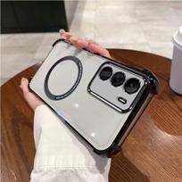 Case for realme C71 Clear Magnetic Casing Electroplated Lens Frame Phone Cover realme C71 juoda