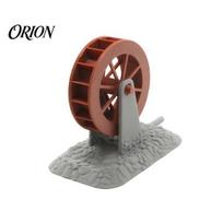 Waterproof Aquarium Ornament Waterwheel Skeleton Decoration for Fish Tank, Spooky Skull Landscaping Decor Ornament, Tank Accessories Accessory B brown