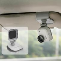 For Insta360 GO Ultra Sunnylife Magnetic Car Sun Visor Mount Action Camera Holder 360 Rotating 180 Tilt Sun Visor Holder (Grey) tamsiai pilka spalva