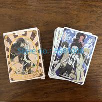 Bungou Stray Dogs Anime Poker Board Game Cards Nakahara Chuuya Cosplay Toy Hardcover Collectible For Fans gray