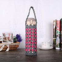 Portable With Strap Camping Accessories Water Bottle Cover Water Bottle Carrier Bag Knitted Cup Pouch Cup Sleeve chaki