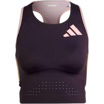 (WMNS) adidas Adizero Promo Running Crop Top 'Purple Pink' Women's IN1185 XXS gray