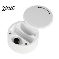 Portable Storage Case for Nasal Strips And Respiratory Case Compact Hard PLA Mini Round Container Pocket Box Secure Closure Holder Travel Daily Use balta