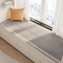 Langų pagalvėlė Palangės pagalvėlė Ins stiliaus pliušinė Tatami Miegamojo balkono pagalvėlės Pagalvėlė Kilimas 40x60cm beige
