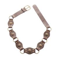Yousheng Retro Women Belt Bohemia Style Alloy Imitation Leather Waist Chain Dresses Shirts Tops Waist Belt Clothing Accessory kava