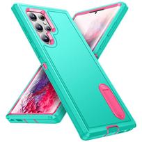 Case For Samsung Galaxy S24 S23 S22 Ultra plus A16 A06 A15 Heavy Duty Shockproof Anti-Scratch Rugged Protective Kickstand Cover Samsung S24 mėtų žalios spalvos