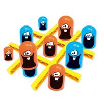 Board Game 2 Players Tic Tac Toe Big Eat Small Gobble Parent Children Interactive Competition Match Party Games Toys Gift blue
