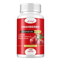 Airboy dietary supplements, containing cranberry and acerola cherry extracts, for daily urinary care, plant-based nutritional supplements 120*1 red