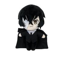 Anime Dazai Osamu Plush Doll Standing Version Bungou Stray Dogs Character Cute Soft Stuffed Pillow Halloween Christmas Gift 20Cm 20cm black