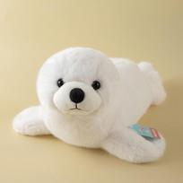 Ruonis minkšti minkšti pliušiniai žaislai vandenyno gyvūnas pliušiniai lėlė Kawaii ruonis sofos pagalvė namų miegamojo apkabinama pagalvė vaikų dovanos 30cm balta