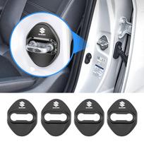 4 vnt. Automobilio durų spynos dangtelis Nerūdijančio plieno apsauginiai priedai Suzuki Jimny Swift Samurai Vitara SX4 Alto Kaiser Ingnis juoda