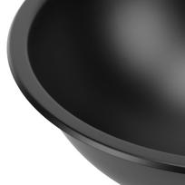 400x160mm apvalus praustuvas, 304 nerūdijančio plieno, su 40 mm nutekėjimu, vonios praustuvas laivui, kemperiui, RV black