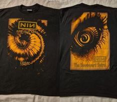 Nine Inch Nails Closer 90s Basic Black 2 sided Retro T shirt Classic Style Unisex T-Shirt L brown