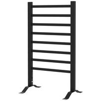 Elektrinis rankšluosčių džiovintuvas, tvirtinamas prie sienos arba pastatomas, 8 strypai, 2/4 valandos laikmatis, aliuminio lydinys, 53x35x90cm, juodas 53 x 35 x 90 cm
